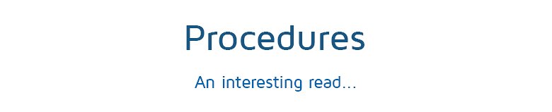 procedures